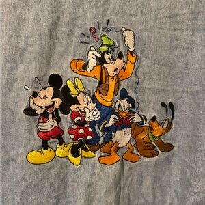 Vintage Disney Embroidered Jean Shirt